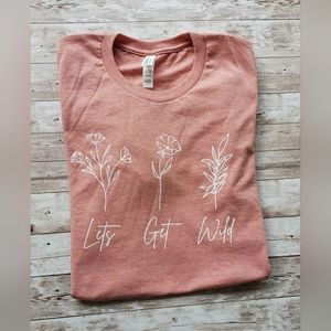 Coral "Let's Get Wild" Unisex Tshirt - Bella Canvas
